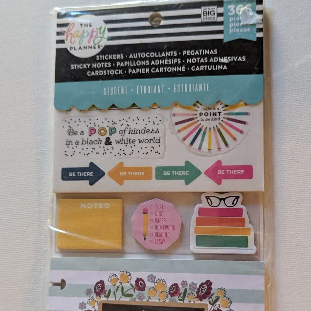 NWT Back to School Student 366 pcs Happy Planner Sticker Multi Pack Stickers NEW